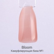 Bloom, Strong Base - Жесткая камуфлирующая база №1 (холодный розовый, 15 мл.)