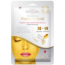 Estelare, Гидро-Альгинатная маска Premium Gold - для всех типов кожи (55 г.)