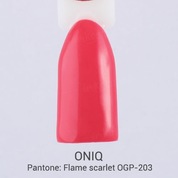 ONIQ, Гель-лак для покрытия ногтей - Pantone: Flame scarlet OGP-203 (10 мл.)