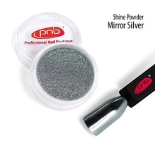 PNB, Shine Powder Mirror Silver - Втирка-блеск Зеркальное серебро (0,5 г.)