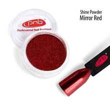 PNB, Shine Powder Mirror Red - Втирка-блеск Зеркальный красный (0,5 г.)