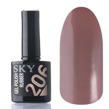 SKY, Гель-лак каучуковый №206 (10 мл.)