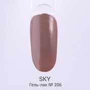 SKY, Гель-лак каучуковый №206 (10 мл.)