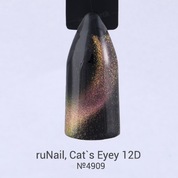 ruNail, Cat`s eye 12D - Гель-лак №4909 (6 мл.)
