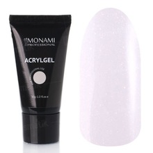 Monami, AcrylGel Natural Cover Shine - Акригель розовый с шиммером (30 гр.)