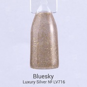 Bluesky, Гель-лак Luxury Silver № LV716 (10 мл.)