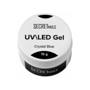 Cosmoprofi, SECRETnails UV/Led Gel - Однофазный гель Crystal Blue (15 g.)