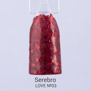 Serebro, Гель-лак «LOVE» №03 (11 мл.)