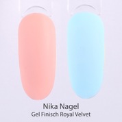 Nika Nagel, Gel Finisch Royal Velvet - Финиш-гель вельвет без липкого слоя (15 мл.)