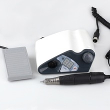 Рэстар, 03 Колибри Смарт - Щеточный аппарат для маникюра и педикюра с педалью вкл/выкл (бело-серый)