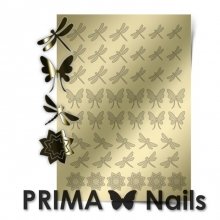 PrimaNails, Металлизированные наклейки для дизайна BF-002, Золото