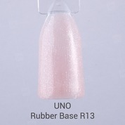 Uno, Color Rubber Base - Камуфлирующее базовое покрытие для гель-лака №13 (8 мл.)