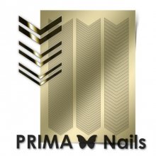 PrimaNails, Металлизированные наклейки для дизайна GM-007, Золото