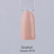 Grattol, Гель-лак Light Peach №78 (9 мл.)