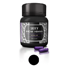 Sexylashes, SEXY Brow Henna - Хна для бровей в капсулах (черная, 30 капсул)