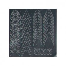 NelTes, Металлизированные наклейки для дизайна - Серебро 5