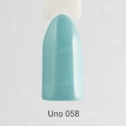 Uno, Гель-лак Gray-Blue - Серо-голубой №058 (12 мл.)