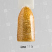 Uno, Гель-лак Gold Dust - Золотая пыль №110 (12 мл.)