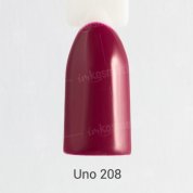 Uno, Гель-лак Branded Cherry - Пьяная вишня №208 (12 мл.)