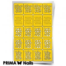 PrimaNails, Трафарет для дизайна ногтей - Осенний принт
