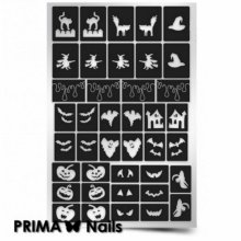 PrimaNails, Трафарет для дизайна ногтей - Хэллоуин