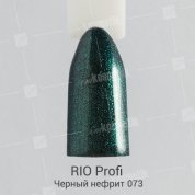 Rio Profi, Гель-лак каучуковый - Черный нефрит №73 (7 мл.)