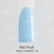 Rio Profi, Гель-лак каучуковый - Бело-голубой №119 (7 мл.)