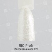 RIO Profi, Гель-лак каучуковый - Искристый снег №127 (7 мл.)
