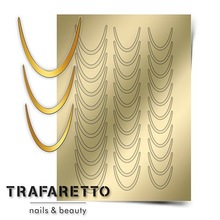 TRAFARETTO, Металлизированные наклейки №CL-01 (Золото)