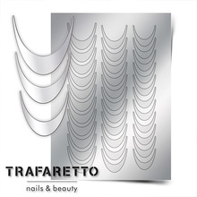 TRAFARETTO, Металлизированные наклейки №CL-02 (Серебро)