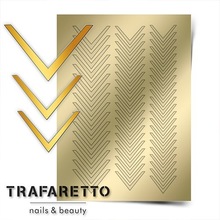 TRAFARETTO, Металлизированные наклейки №CL-03 (Золото)
