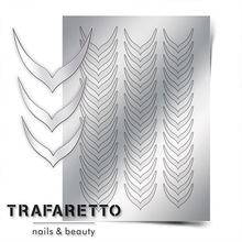 TRAFARETTO, Металлизированные наклейки №CL-04 (Серебро)