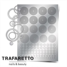 TRAFARETTO, Металлизированные наклейки №GM-02 (Серебро)