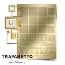 TRAFARETTO, Металлизированные наклейки №GM-03 (Золото)