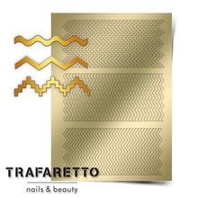 TRAFARETTO, Металлизированные наклейки №OR-04 (Золото)