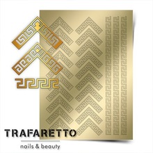 TRAFARETTO, Металлизированные наклейки №OR-05 (Золото)