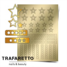 TRAFARETTO, Металлизированные наклейки №UZ-02 (Золото)