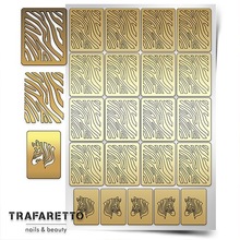 TRAFARETTO, Трафарет для дизайна ногтей - Зебра