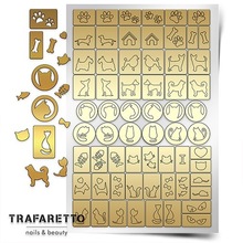 TRAFARETTO, Трафарет для дизайна ногтей - Кошки и собаки