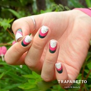 TRAFARETTO, Трафарет для дизайна ногтей - Френч и лунки. Классика