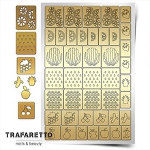 TRAFARETTO, Трафарет для дизайна ногтей - Фруктовый сад
