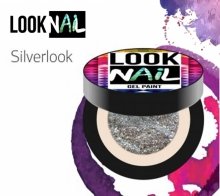 Look Nail, Гель-краска - Silverlook (серебро, 5 ml.)