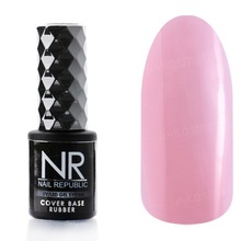 Nail Republic, Cover Pink Base Rubber - Базовое камуфлирующее каучуковое покрытие №005 (10 мл.)