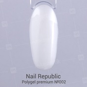 Nail Republic, PolyGel Premium - Полигель для моделирования ногтей №02 (белый, 30 г.)