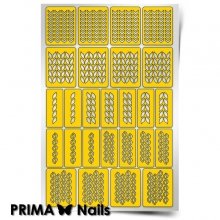 PrimaNails, Трафарет для дизайна ногтей - Вязаная сказка