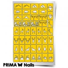 PrimaNails, Трафарет для дизайна ногтей - Северный полюс