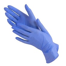 Лигапроф, Перчатки нитриловые текстурированные синие (M, 100 шт.)