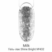 Milk, Гель-лак Shine Bright - Silver Nails №432 (9 мл.)