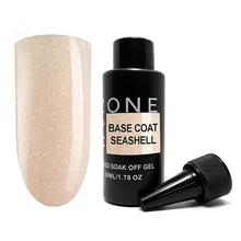 OneNail, Base Coat Seashell - Камуфлирующая база для гель-лака с шиммером (50ml.)