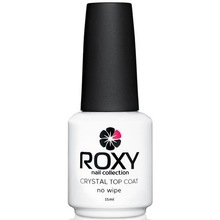 ROXY Nail Collection, Crystal Top Coat No Wipe - Топ для гель-лака без липкого слоя (15 мл.)